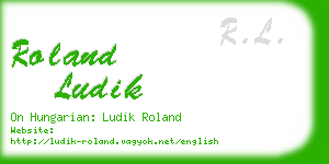 roland ludik business card